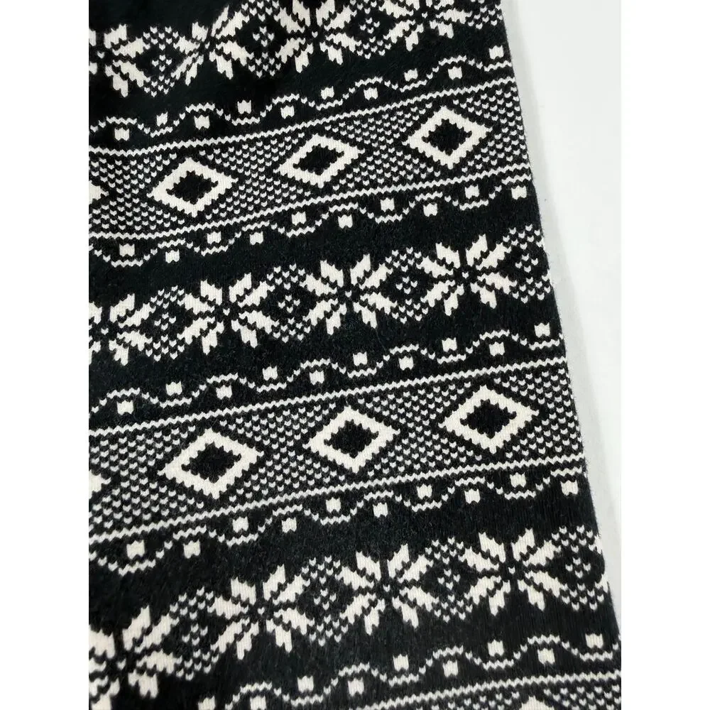 Ralph Lauren Baby Fair Isle Snowflake Leggings Black White 18 Months